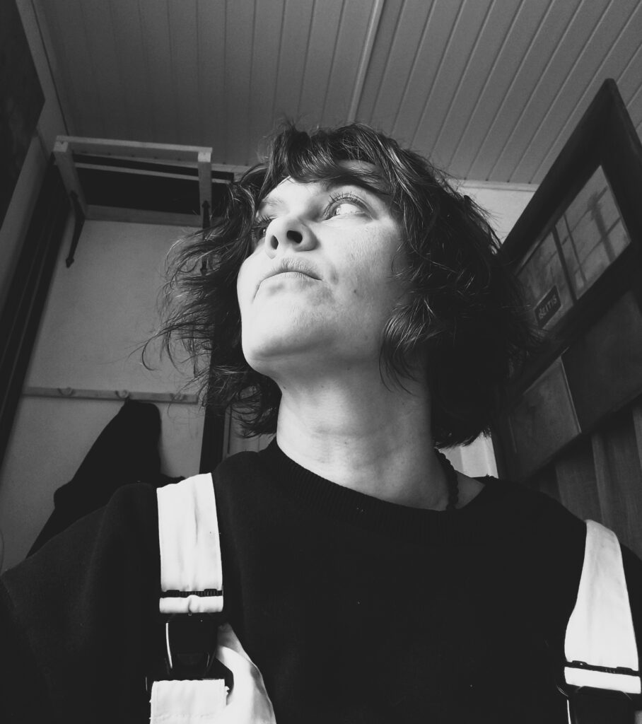 menininkės Lina Vai nespalvota fotografija